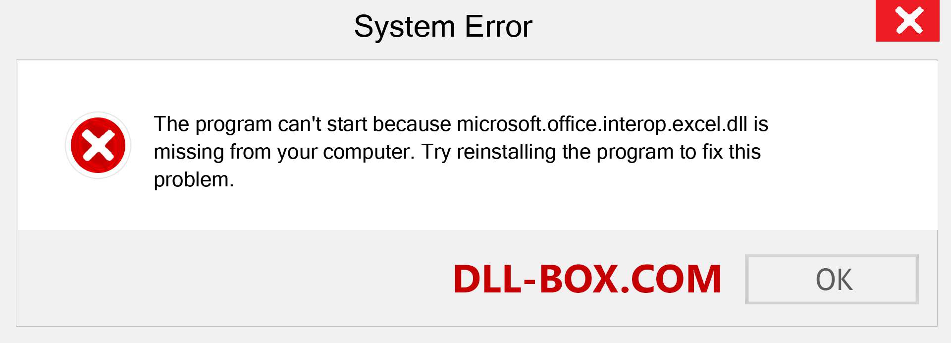  microsoft.office.interop.excel.dll file is missing?. Download for Windows 7, 8, 10 - Fix  microsoft.office.interop.excel dll Missing Error on Windows, photos, images