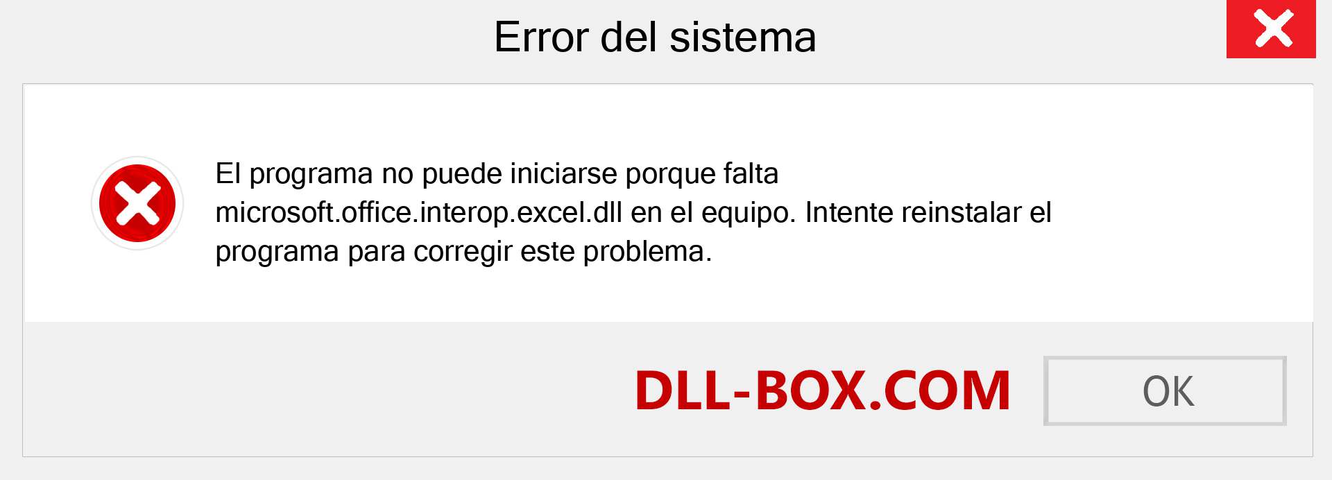 ¿Falta el archivo microsoft.office.interop.excel.dll ?. Descargar para Windows 7, 8, 10 - Corregir microsoft.office.interop.excel dll Missing Error en Windows, fotos, imágenes